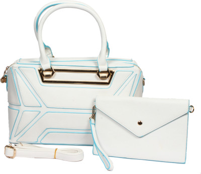 

Ducati Hand-held Bag(White, Blue), Blue;white