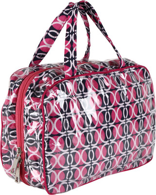 Needlecrest Hand-held Bag(Pink, Black), Black;pink