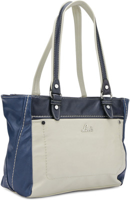 

Lavie Hand-held Bag(Blue, Beige), Beige;blue