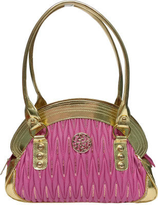 

Mystyle Retail Hand-held Bag(Pink, Gold), Gold;pink