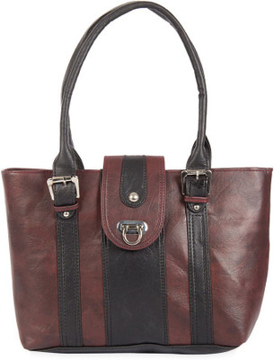 

Skyways Hand-held Bag(Maroon, Black), Black;maroon