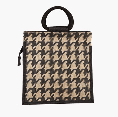 

Jute Tree Hand-held Bag(Beige, Black)