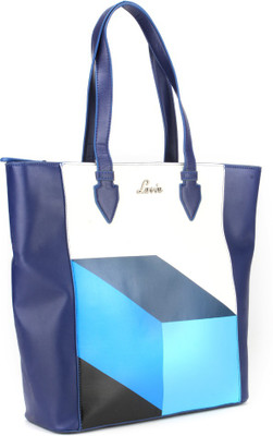 

Lavie Tote(White, Blue), Blue;white