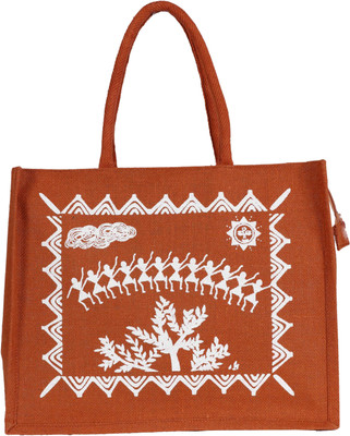 

Jute Tree Hand-held Bag(Orange)