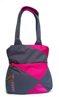 

Fashion Knockout Geometrical Triangle design Waterproof Shoulder Bag(1907HSC9-3 Pink-Grey, 5 L)