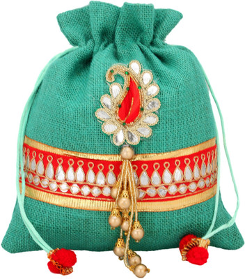 

Jaipurse Pouch Potli(Green)