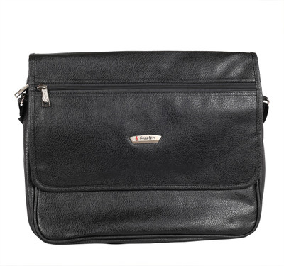 

Sapphire EXECUTIVE BLACK SLIM SIDE BAGS Messenger Bag(Black, 8 L)