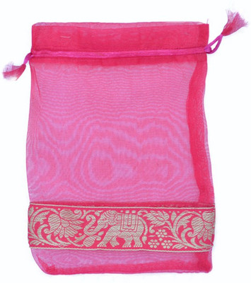 

Kriti Creations Pouch Potli(Pink)