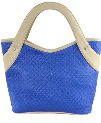 

Beau Design Hand-held Bag(Blue, Beige), Beige;blue