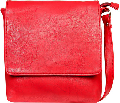 Louise Belgium Women Casual Red Leatherette Sling Bag