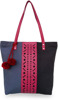 Lemon Trunk Tote(Grey, Black), Black;grey