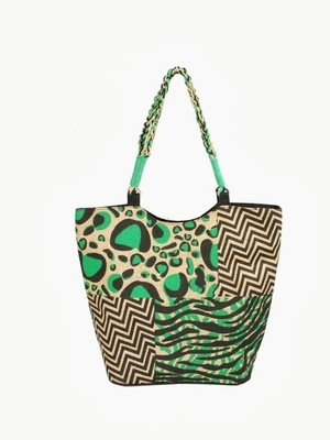 

Jute Tree Hand-held Bag(Green)