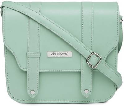 Dressberry mint top green sling bag