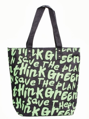 

Jute Tree Tote(Blue)