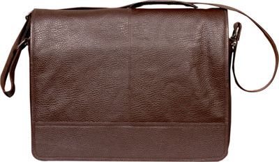 Leather World Messenger Bag(Brown)