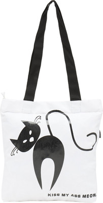 

Haqeeba Tote(White, Black), Black;white