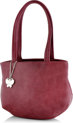 Butterflies Hand-held Bag(Maroon)