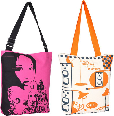 

Kanvas Katha Tote(Multicolor)