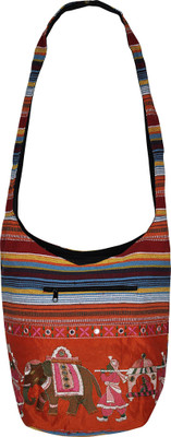 

Lal Haveli Sling Bag(Orange)