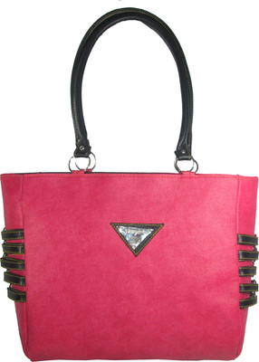 Raju purse collection Hand-held Bag(Pink, Black), Black;pink