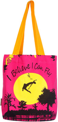 

Kanvas Katha Tote(Pink)