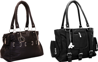 

Lady bar Hand-held Bag(Black)