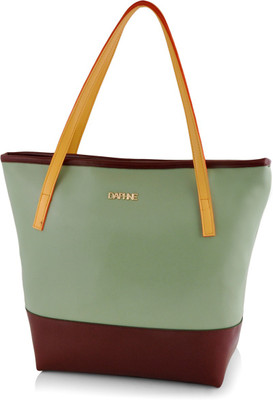 

Daphne Hand-held Bag(Green, Brown), Brown;green