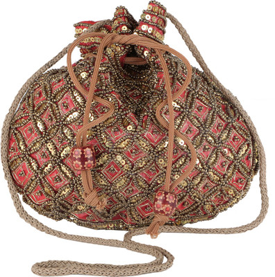 

Fashiondrobe Pouch Potli(Red)