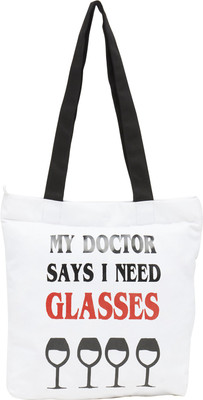 

Haqeeba Tote(White, Black), Black;white