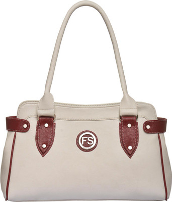 

Fostelo Shoulder Bag(White, Maroon), Maroon;white