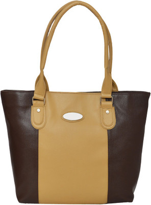 

Handbag Hand-held Bag(Brown, Beige), Beige;brown