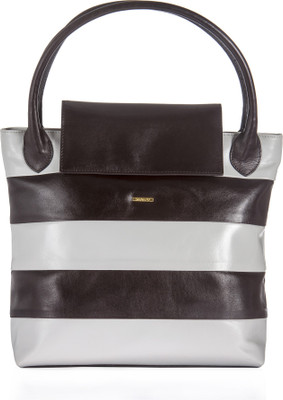 

Sharav Hand-held Bag(Grey, Brown), Brown;grey