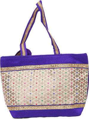 Kuber Industries Hand-held Bag(Blue)