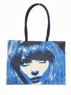 

Jute Tree Tote(Blue)
