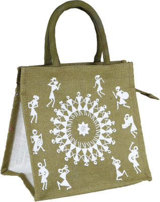 

Jute Tree Hand-held Bag(Green)