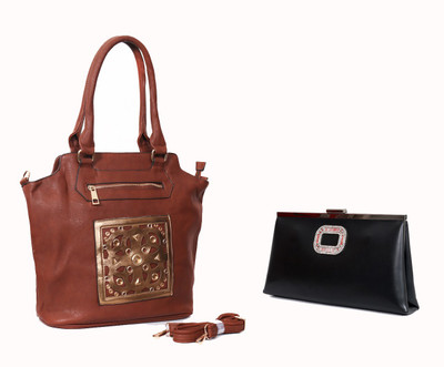 

Carry on Bags Hand-held Bag(Brown, Blue), Blue;brown