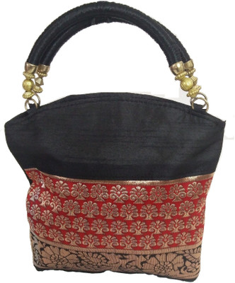 

IndoArtisan Hand-held Bag(Black, Red)