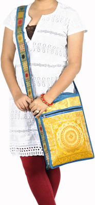 

Lal Haveli Sling Bag(Green)