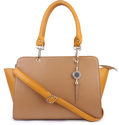 

Women Marks Hand-held Bag(Beige, Yellow)