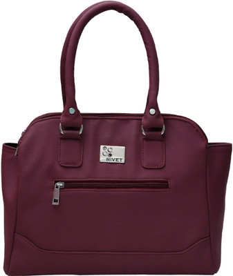 

Rivet Hand-held Bag(Maroon)