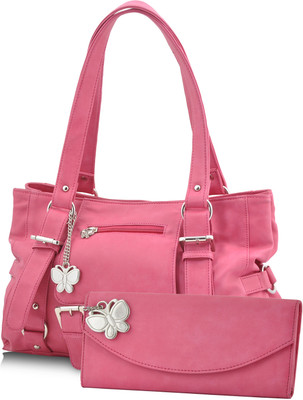 

Butterflies Hand-held Bag(Pink)
