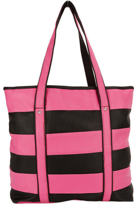 Emblazon Hand-held Bag(Pink, Black), Black;pink