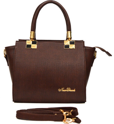 

AGINOS Hand-held Bag(Brown)