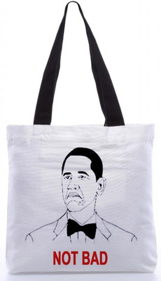 

Snoogg Tote(White, Black), Black;white