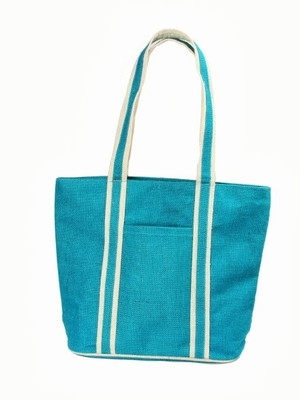 

Jute Tree Shoulder Bag(Blue)