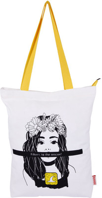 

Nostaljia Tote(White, Black), Black;white