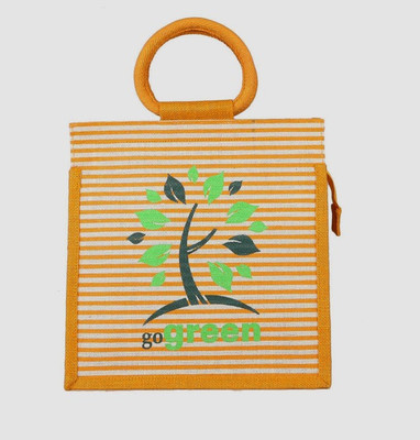 

Jute Tree Hand-held Bag(Yellow)