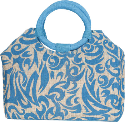 Jute Tree Hand-held Bag(Blue)