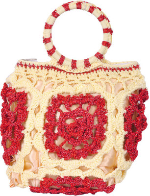 

Adrish Creative Hand-held Bag(White, Red), Red;white
