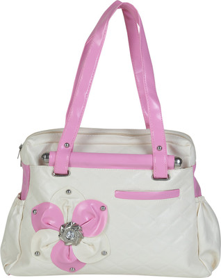 

Freya Messenger Bag(Beige, Pink)